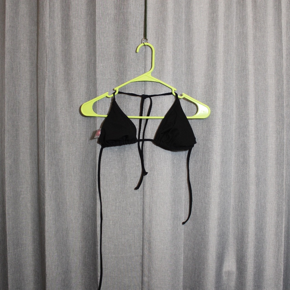 Black Triangle Bikini Top Size Medium